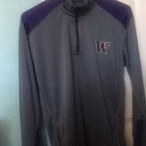 UW champion sz M Long sleeve purple/grey light mat